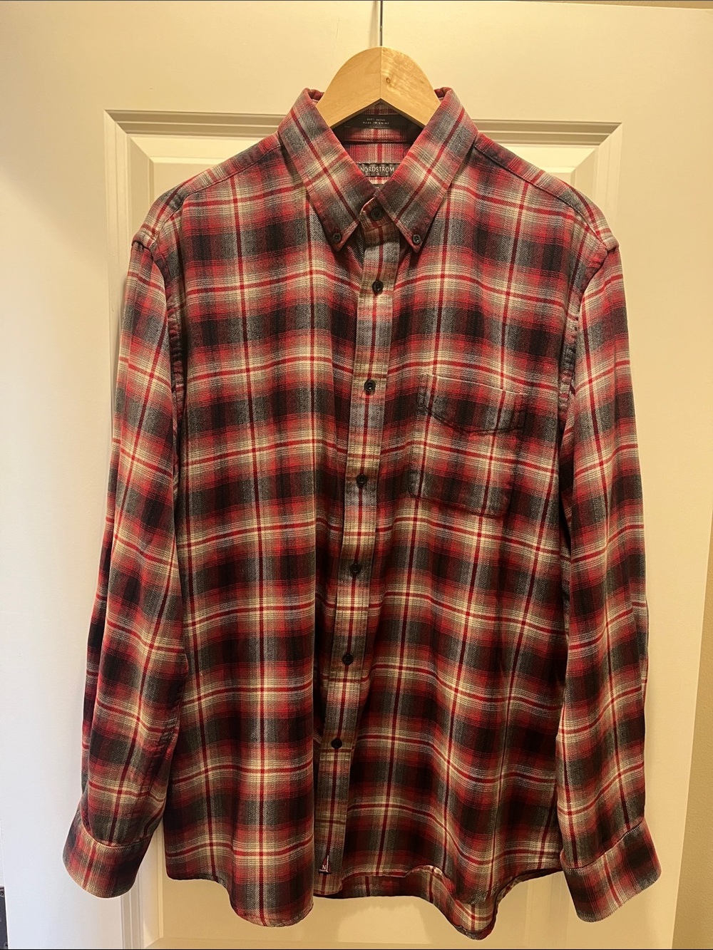 Nordstrom Plaid Button‑Down Shirt